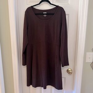 Burgundy Thick Sweater Dress